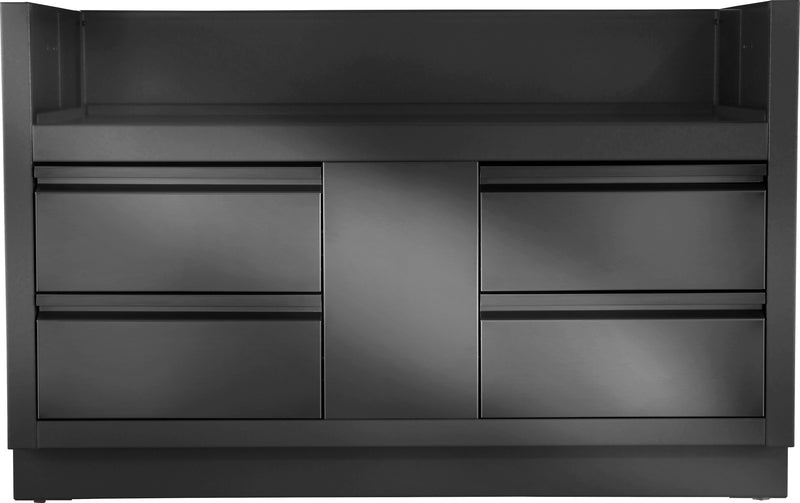 OASIS® Under Grill Cabinet for Built-in Prestige® PRO 825, Matte Black — view 1