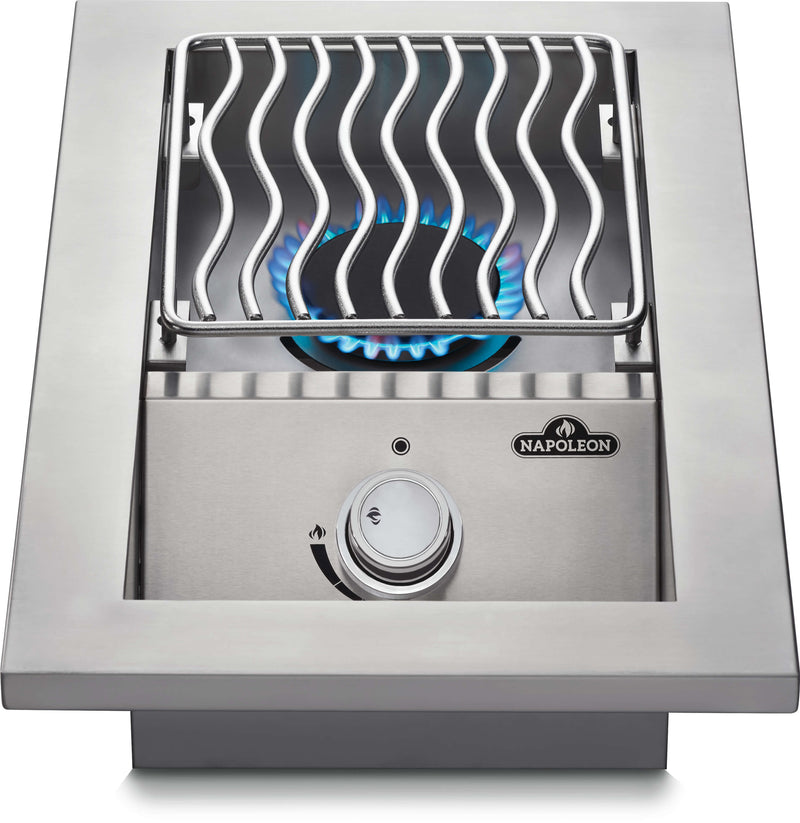 Built-in 500 Series Single Range Top Burner, Stainless Steel Cover — view 1