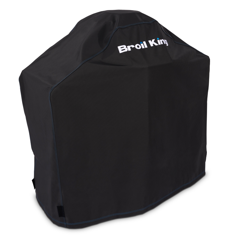 Premium cover fitted over a Keg grill