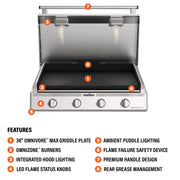 Blackstone Select 36-Inch Omnivore Max Drop-In Griddle with Hood — product view 12