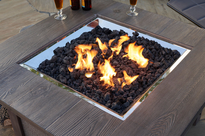 Outdoor GreatRoom Black Lava Rock