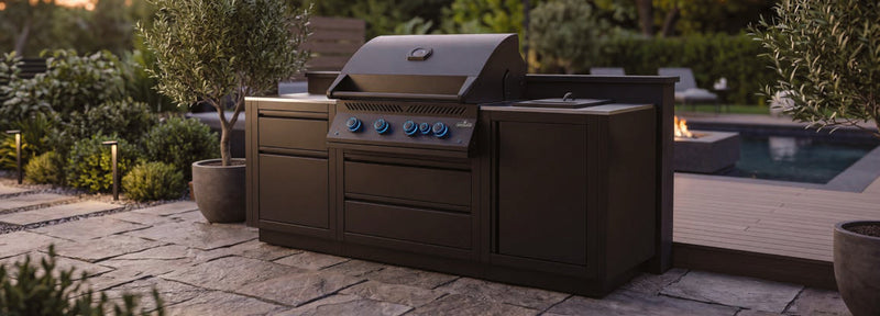 OASIS Outdoor Kitchen Kit with Stainless Steel Countertops — view 2