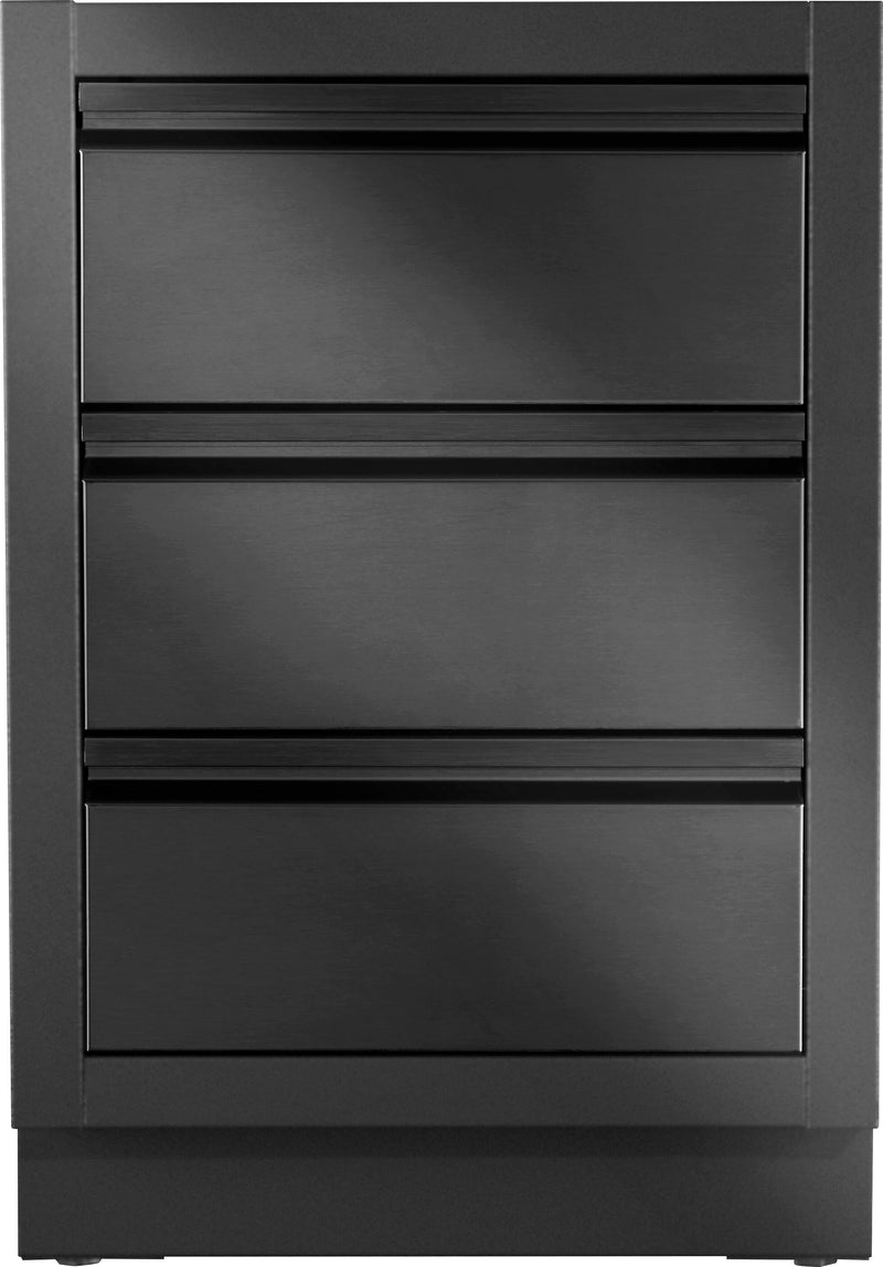 OASIS® Two Drawer Cabinet, Matte Black — view 1