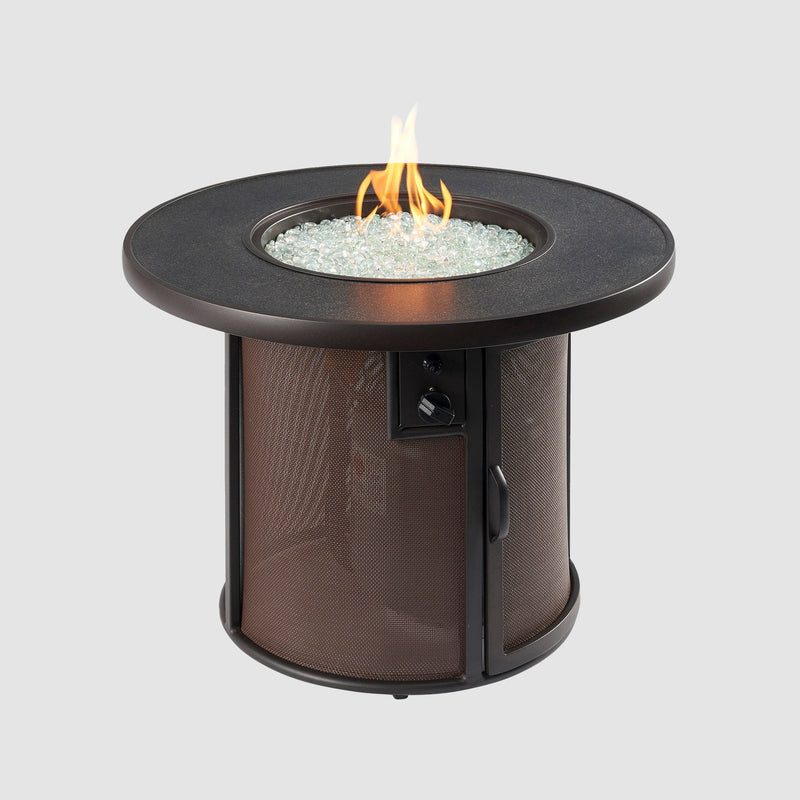 Outdoor GreatRoom Stonefire Round Gas Fire Pit Table