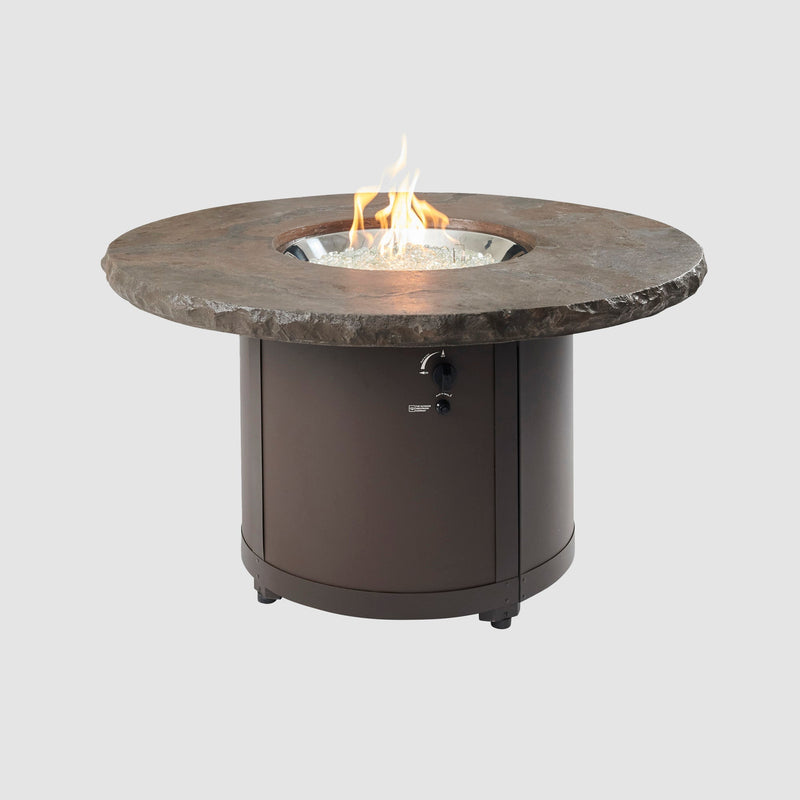 Outdoor GreatRoom Beacon Round Gas Fire Pit Table