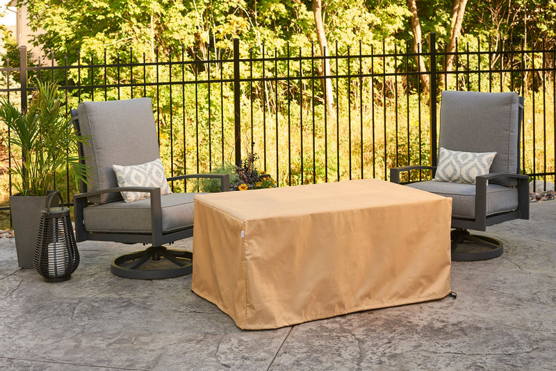 Outdoor GreatRoom Brooks Rectangle Fire Table Protective Cover