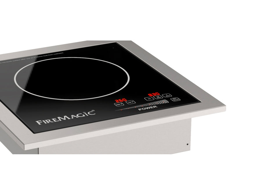 Built-In Outdoor Induction Cooktop: Seven power levels