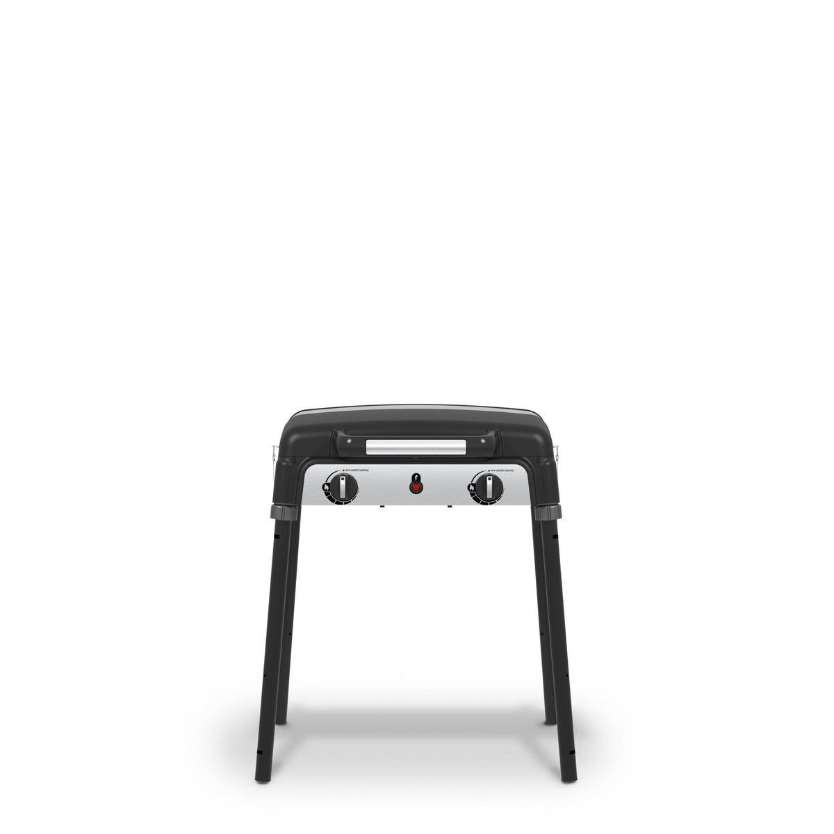 Two-burner Porta-Chef Stove with its removable legs