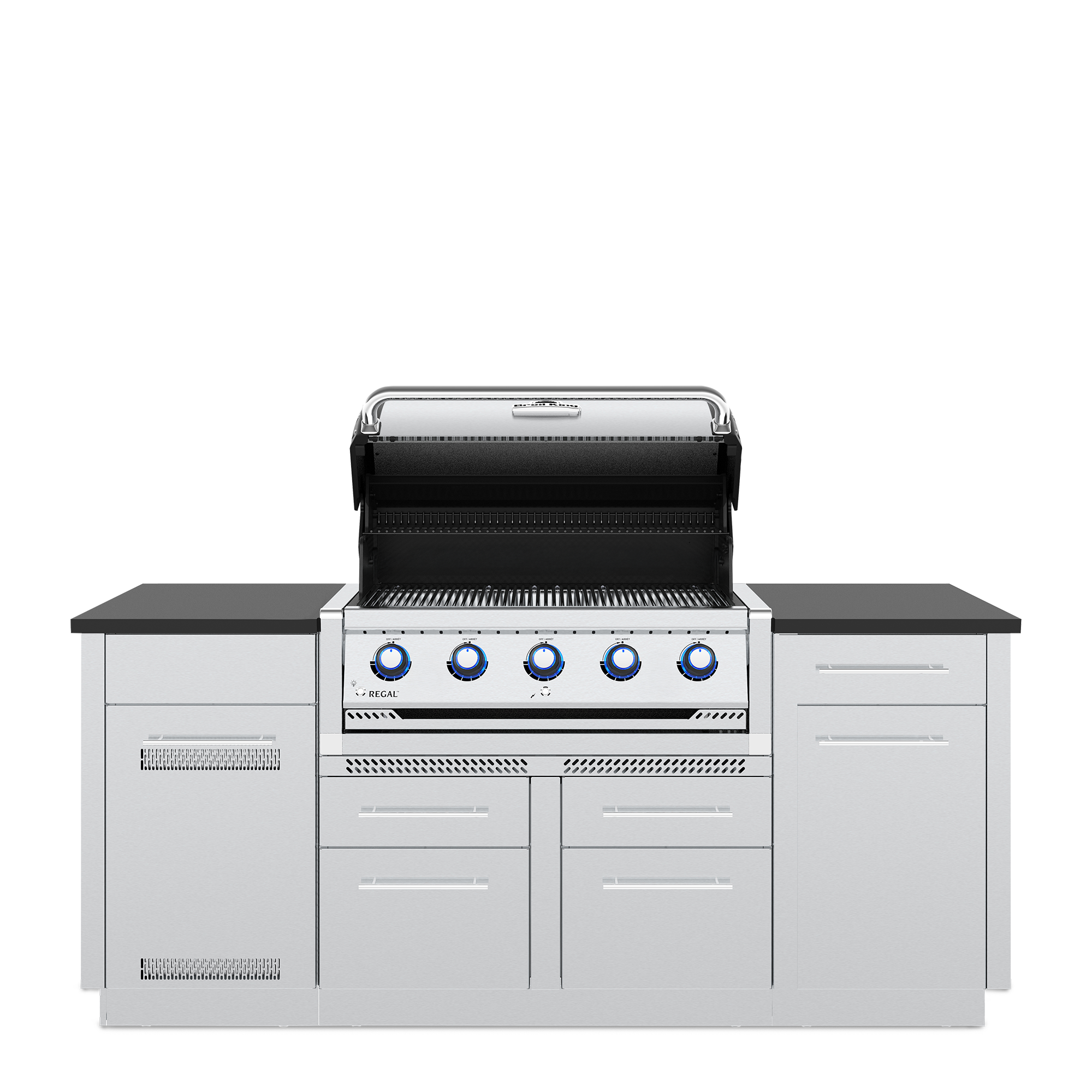 Broil King Regal S 520i Island Grill — open cooking area