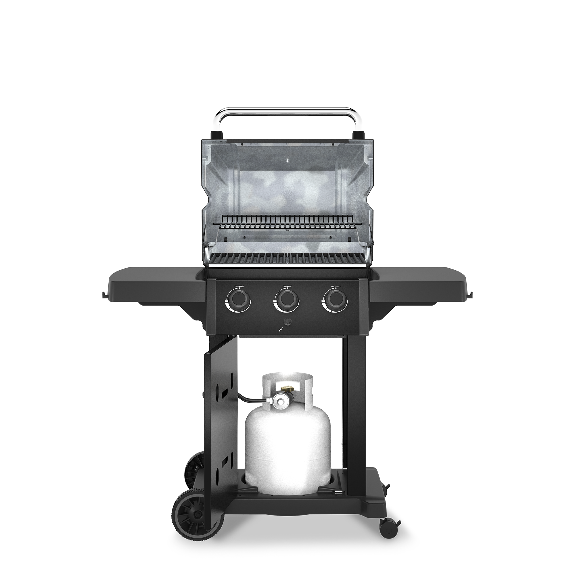 Broil King Royal 320 Shadow Gas Grill — open cooking surface