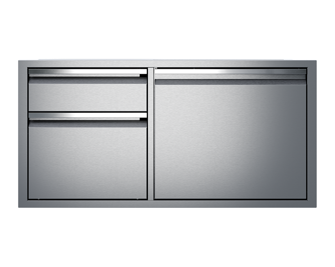 Twin Eagles TEDD422-B 42-inch door and two-drawer combo front