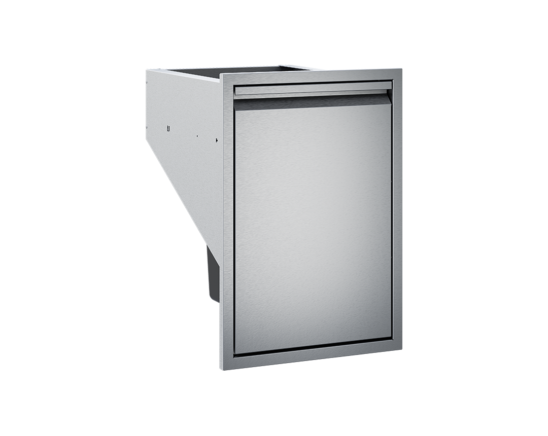 A flush stainless steel finish
