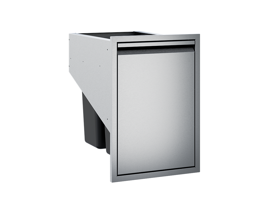 Twin Eagles TETD182T-B double-bin trash drawer