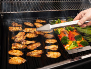 Broil King Ultra Lite 12-Inch Stainless Steel Tongs — use and feature detail