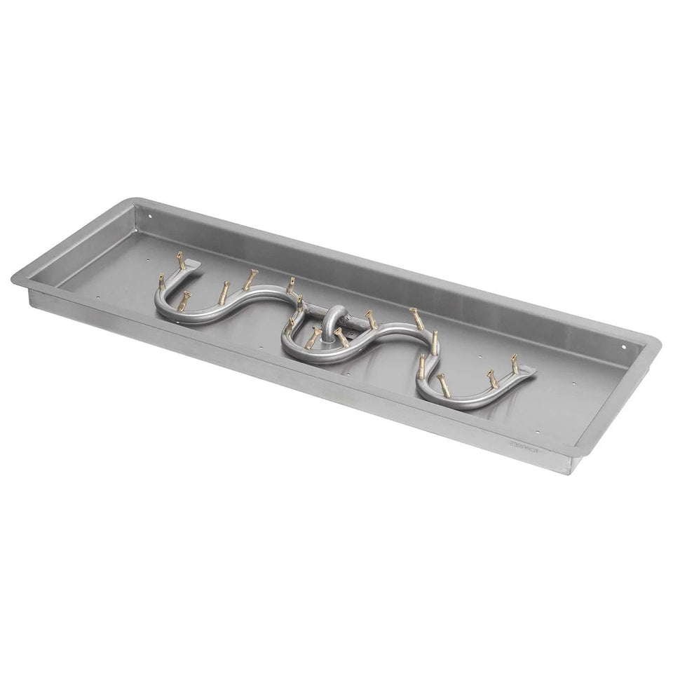 The Outdoor Plus Rectangular Drop-In Pan And SS Bullet Switchback Burner