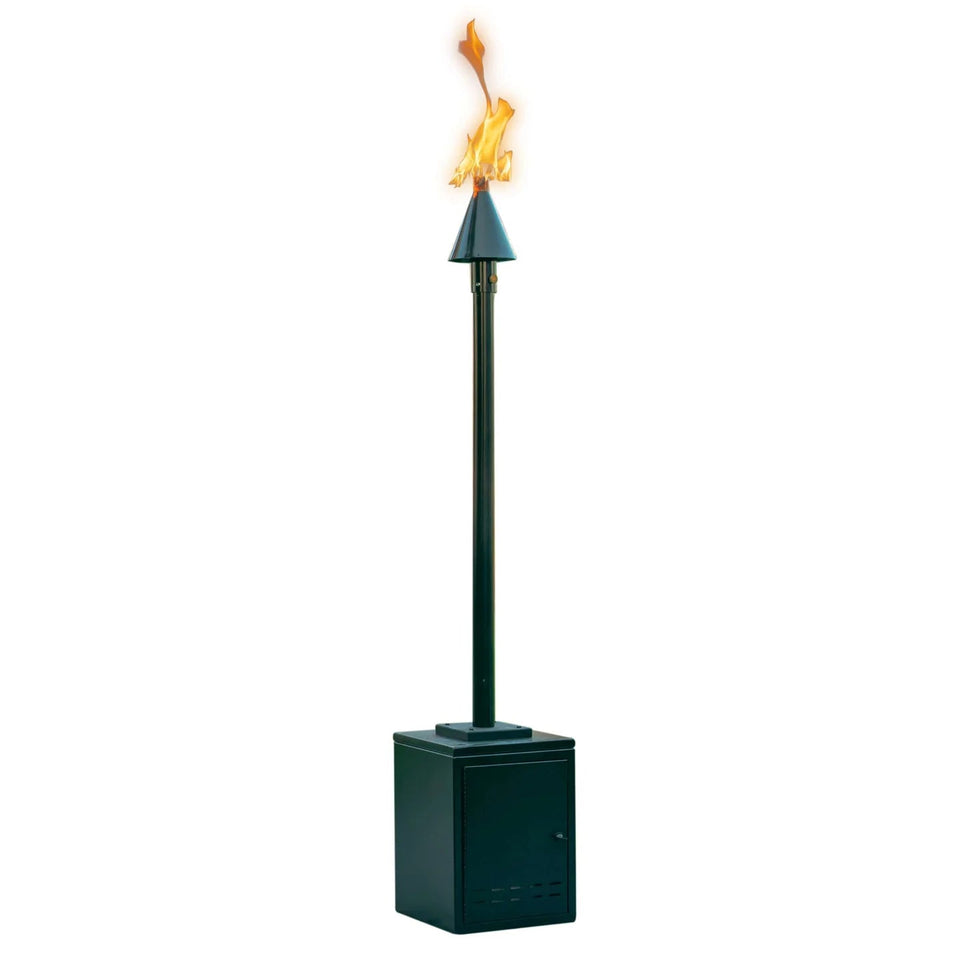 The Outdoor Plus Single Torch Stand & LP Tank Enclosure