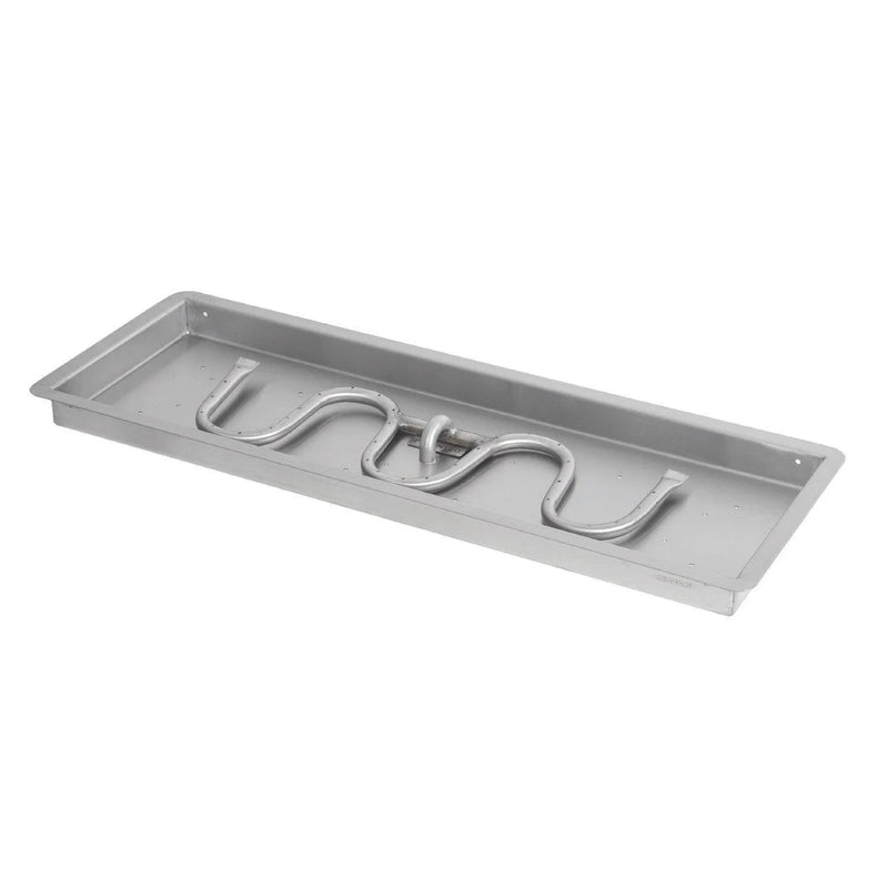 The Outdoor Plus Rectangular Drop-In Pan & Stainless Steel Switchback Burner