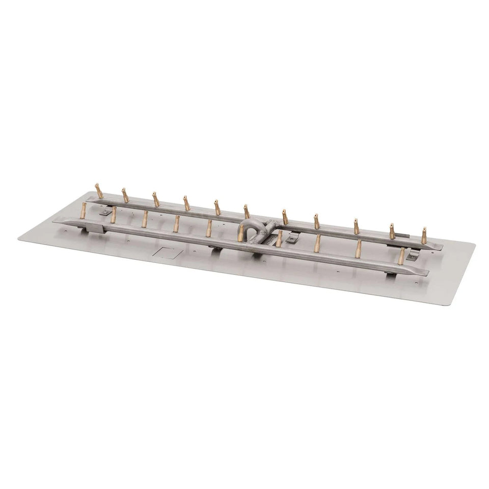 The Outdoor Plus Rectangular Flat Pan And Brass Bullet 'H' Burner