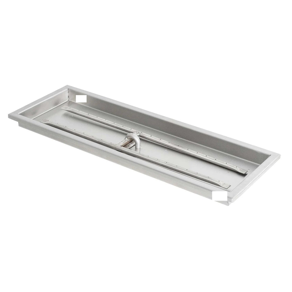 The Outdoor Plus Rectangular Raised Lip Drop-In Pan & Stainless Steel 'H' Burner