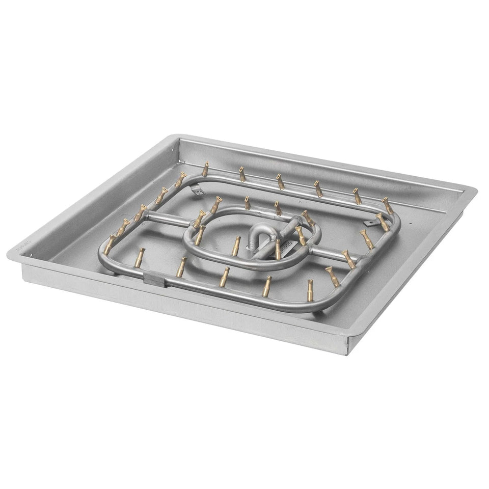 The Outdoor Plus Square Drop-In Pan And SS Square Bullet Burner