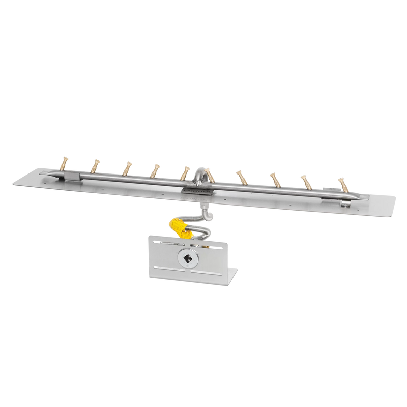 The Outdoor Plus Rectangular Flat Pan And SS Linear Bullet Burner