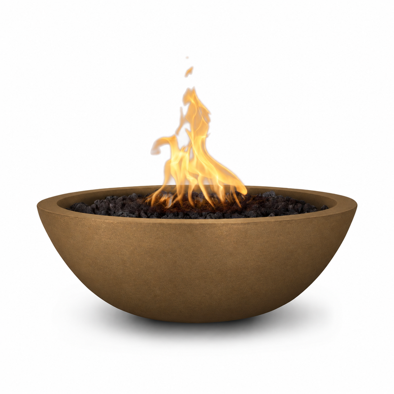 Sedona Fire Bowl in Metallic Bronze — finish visualization; pictured size may vary