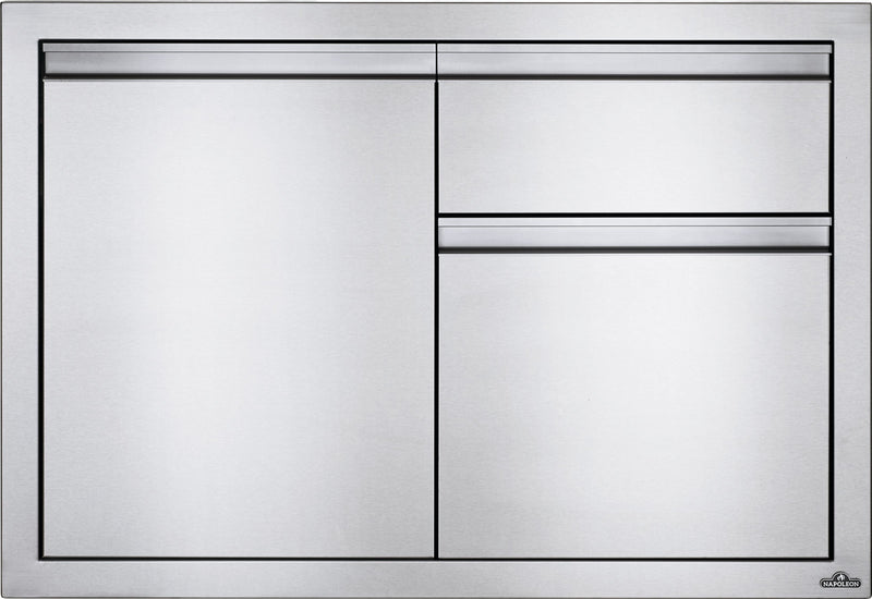 36" X 24" Single Door & Waste Bin Drawer — view 1