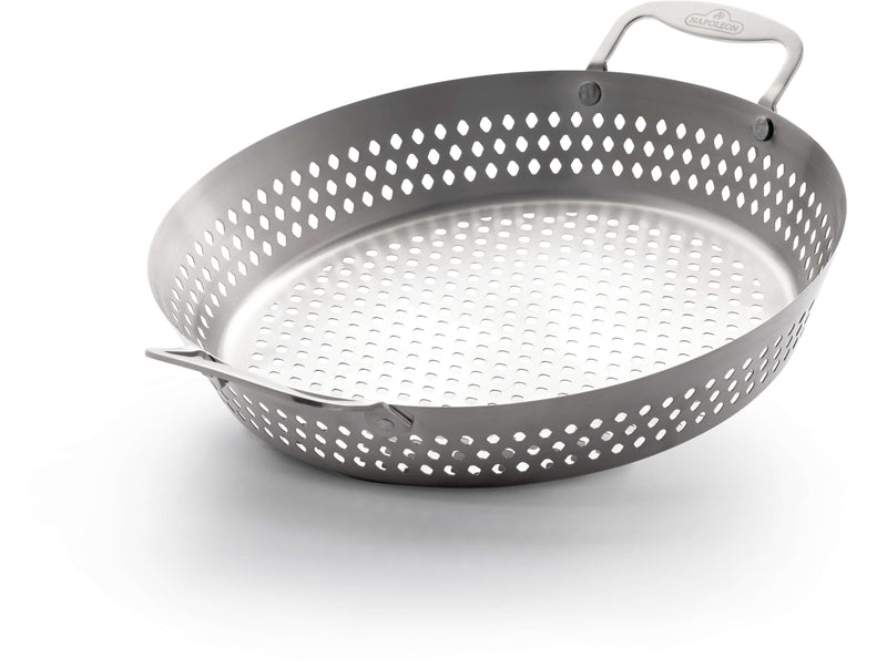 Stainless Steel Grilling Wok — view 1