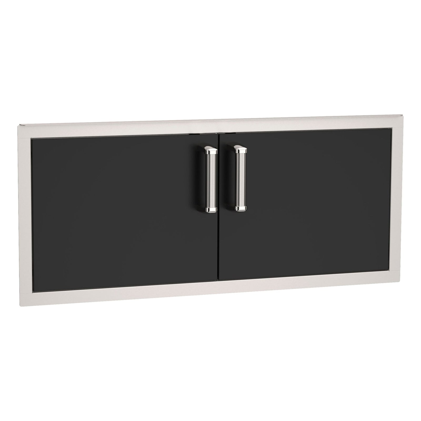 Outdoor kitchen storage doors and drawers